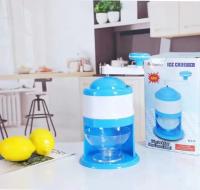 Mini Trituradora De Hielo Manual ABS Para Cocina Y Hogar Trituradora De Hielo Pequeña Para Niños Hielo De Crema DIY Máquina De Hielo Manual Pequeña Azul - details 4