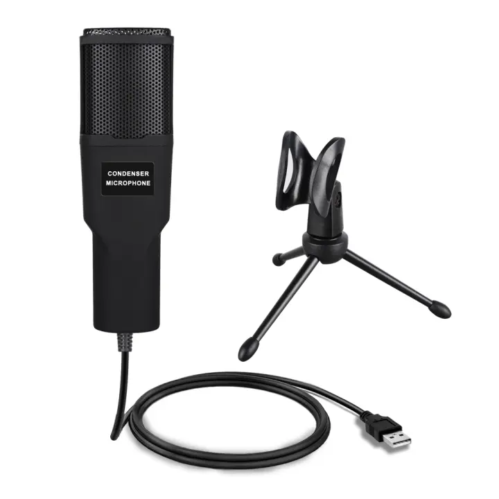 Micrófono De Juego USB Para Podcasts Y Videos Con Trípode Compatible Con PS4/PC Micrófono Condensador De Estudio - 1
