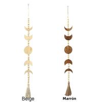 Guirnalda Bohemia De Madera Con Estrella Y Fase De Luna Colgante Para Pared Decoración Hogar Con Borla Regalo De Fiesta De Acogida - details 1