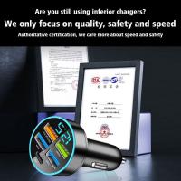 Cargador de coche de 240W, adaptador de 4 puertos USB para IPhone, Samsung, Xiaomi, carga rápida con pantalla Digital - details 11