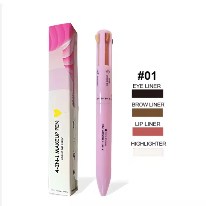 Bolígrafo de maquillaje 4 en 1 – delineador de ojos, delineador de cejas, labios y iluminador | Envenus - 1