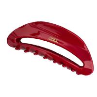 Pinza Para El Cabello De Alta Gama En Rojo Para Año Nuevo Con Diseño Geométrico Accesorio Para El Cabello De Mujer - details 3