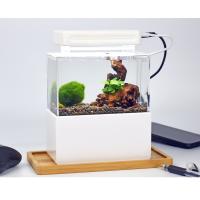 Acuario De Mesa 1.5L Mini Para Betta Peces Con Filtro Y Bomba De Aire USB Luz LED Decoración Marina Sin Contener Químicos Originales En China - details 7