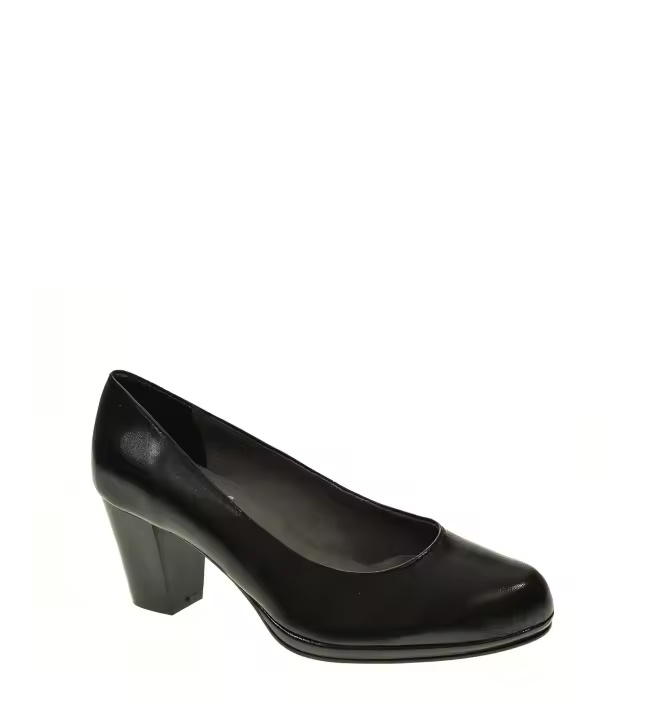 Duendy Zapato Tacon en piel medio de 6.5cm - 1