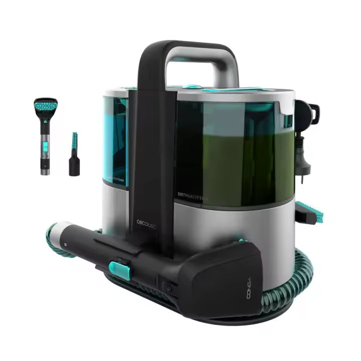 Cecotec Conga 4000 Carpet&Spot Clean XL Aspirador de Tapicerías - 400 W, 12 kPa, Dos Depósitos, Pulverizador de Agua - 1