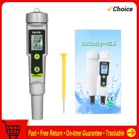 Pluma Salinómetro Impermeable 2-en-1 Medidor De Salinidad Y Temperatura Portátil Tipo Salinógrafo Para Pruebas De Concentración - details 0