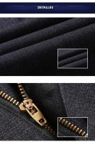 Pantalones De Negocios Para Hombre Talla Grande Corte Slim Moda Casual Estirado Adecuado Para Otoño Verano Pantalones Sólidos Negros Azules Oscuros - details 17