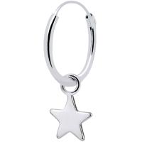 ENTREPLATA Pendientes Aro Plata Ley 925 Colgante Estrellita Mujer Hombre Chico Chica Joven Niño Niña Unisex - details 1