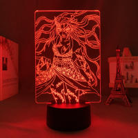 Lámpara De Noche Anime Demon Slayer Mitsuri Kanroji Figura 3D Iluminación Para Decoración De Dormitorio Regalo De Cumpleaños - details 23