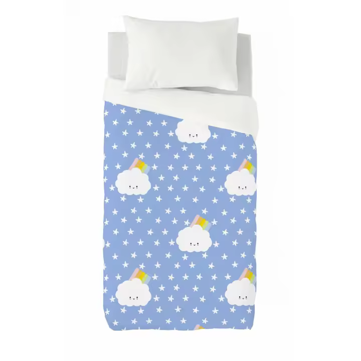 FUNDA NÓRDICA INFANTIL 100% ALGODÓN BOW BOW BY KWA COOL KIDS FABRICADO EN ESPAÑA - 1