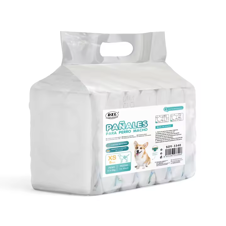 DZL Pañales para perro macho control de olores  barreras a prueba de fugas - 1