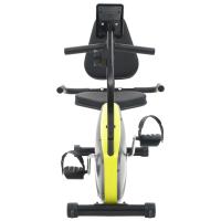 vidaXL Bicicleta estática reclinada magnética con pulsómetro - details 2
