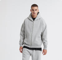 Chaqueta Harajuku Para Hombres Con Capucha Y Cierre De Cremallera Sudadera De Manga Larga Oversize Negro Estilo Retro - details 5