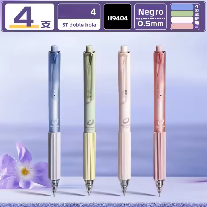 M&G Pequeño Ciclón Grip ST Doble Bolígrafo De Gel Secado Rápido 0.5mm Negro Para Estudiantes Suministros De Papelería - 1