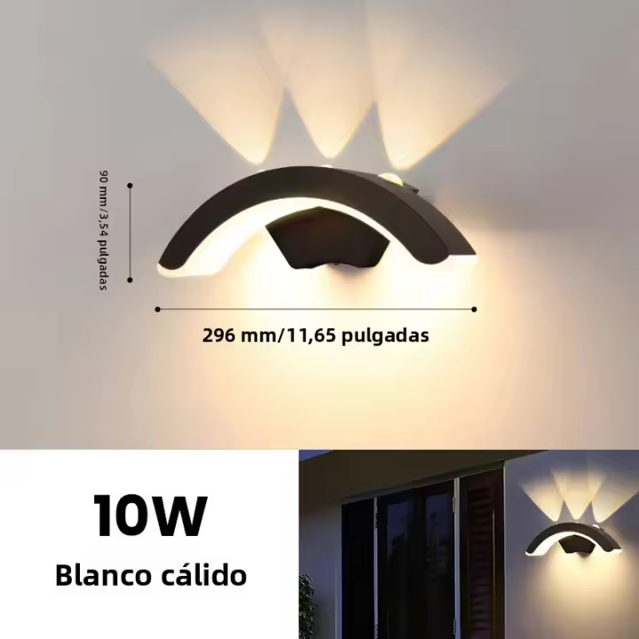 Lámpara De Pared LED Impermeable IP66 Para Exterior 10W Iluminación De Jardín Y Balcones Decoración Luz De Exterior AC110V 220V - 1