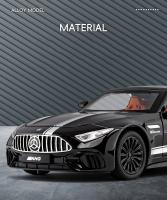 Coche De Deportes Mercedes-Benz SL63 Escala 1:22 Modelo De Aleación Con Sonido Y Luz Coche Miniatura Para Colección Y Juguete Para Niños C398 - details 2