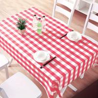 1/3PCS Teléfono De Mesa Desechable Engrosado Con Cuadros Para Fiestas Bodas Picnics Decoración Del Hogar Plástico Rojo/Blanco - details 4