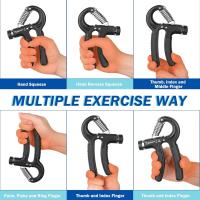 Hand Grip, Antebrazo Ejercitar, Fortalecedor de Agarre de Manos, Resistencia Ajustable 5-60kg (11-132Lbs), Ejercitador de Manos Antideslizante, para Músicos Atletas - details 2