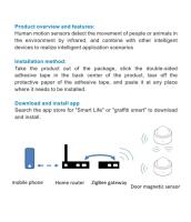 Detector De Movimiento Zigbee Tuya Sensor Pir Para Seguridad Y Monitoreo De Animales Compatible Con Alexa Sensor De Movimiento Humano ABS Blanco - details 12