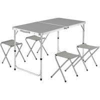 Start Electric | Mesa de camping Portátil Plegable Multiusos 120x60cm para Picnic Camping con 4 taburetes | Marca Gerimport - details 0