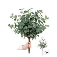 1pc Eucalipto Artificial Altura 60cm Ramas Verdes De Planta Sintética Para Decoración De Vaso Casa Fiesta Boda - details 2