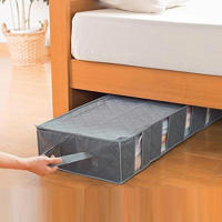 Cajas De Almacenamiento Bajo La Cama Delication Grandes Organizador De Ropa Ecológico Transpirable Para Armario - details 6