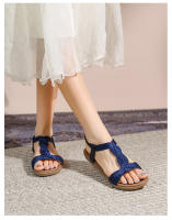 Nuevos zapatos de playa de alta gama de verano, ligeros, de lujo, a la moda, con diamantes de imitación, zapatos casuales para mujer, sandalias planas con banda elástica y punta con clip - details 22
