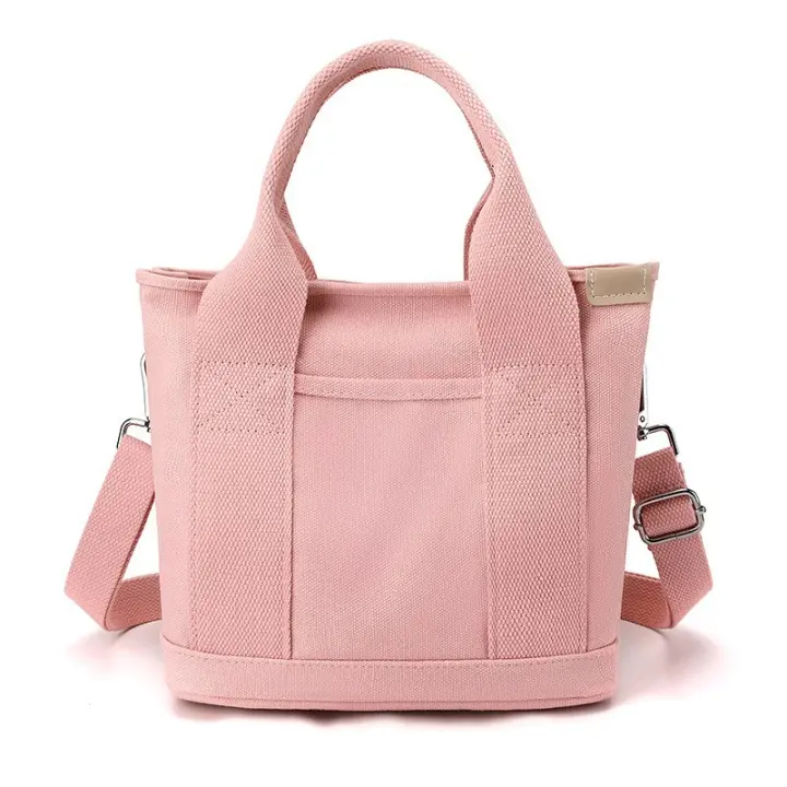 SSITO Bolso de mano multibolsillo with Cremallera, Bolso Japonés Hecho A Mano de Lona con compartimientos, Bolso multición - 1