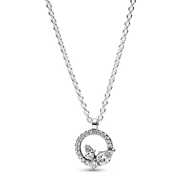 Collar Pandora Círculo y Herbario Brillante 392620C01-45 - 1