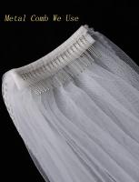 Velo De Novia De Encaje Corto Para Mujer Con Peine 2 Capas Moda Invierno 2024 Vinoprom Origen Jiangsu China - details 4