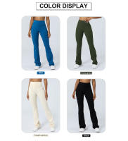 Leggings De Yoga Para Mujer Con Cintura Alta Estampado De Plantas Levantamiento De Glúteos Sport Fitness Pantalones De Pierna Ancha Para Exterior Y Ropa Diaria - details 0