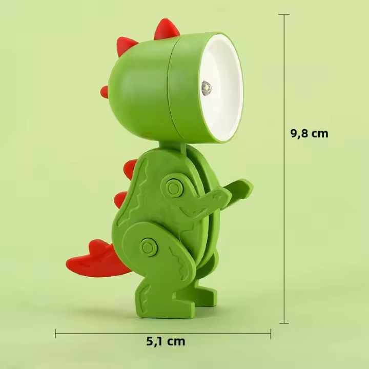 Luz Nocturna LED Dinosaurio Mágica Con Batería Y Plegable Para Dormitorio Lámpara De Noche Para Mesa Juguete Infantil - 1
