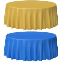 Manteles desechables de alta calidad PEVA color sólido manteles decorativos de plástico grueso, manteles decorativos para fiestas, manteles redondos, mesas redondas, ¡compre uno y llévese cinco gratis! - details 21