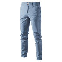 AIOPESON Pantalones Casuales Para Hombre Algodón Slim Fit Color Sólido Calidad Superior Primavera Otoño Estilo Clásico Negocios - details 5