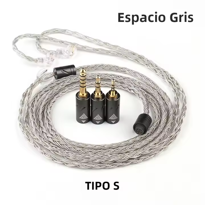 QKZ Q1 MAX Auriculares Con Cable De Audio Mejorado 16 Soportes 352 Núcleos 3en1 Platinado Plateado MMCX QDC KZ C Compatible Con HBB ZXT AS16 pro ZSN pro X - 1