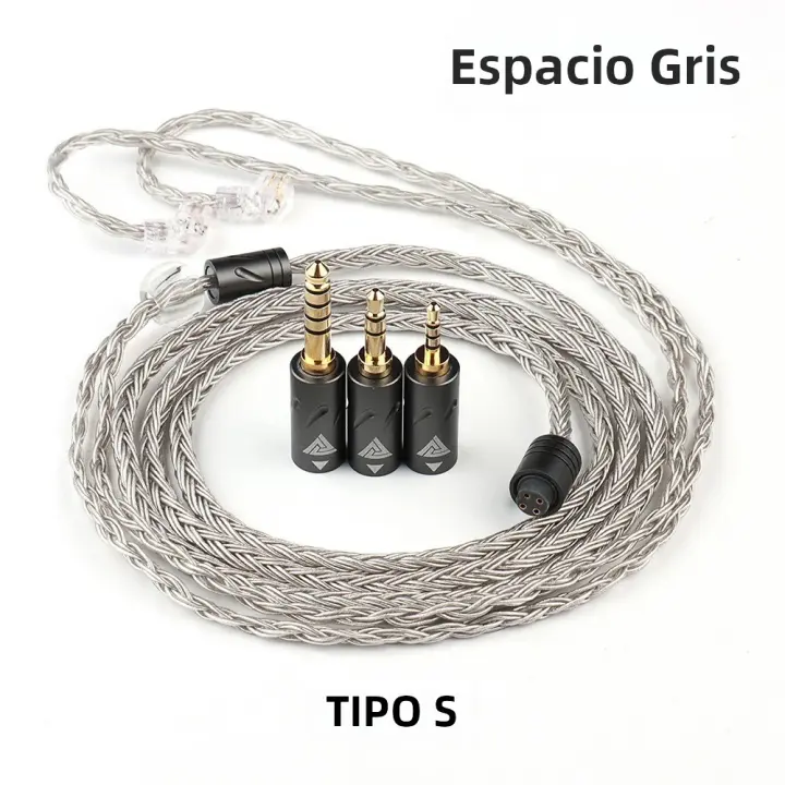 QKZ Q1 MAX Auriculares Con Cable De Audio Mejorado 16 Soportes 352 Núcleos 3en1 Platinado Plateado MMCX QDC KZ C Compatible Con HBB ZXT AS16 pro ZSN pro X - 1