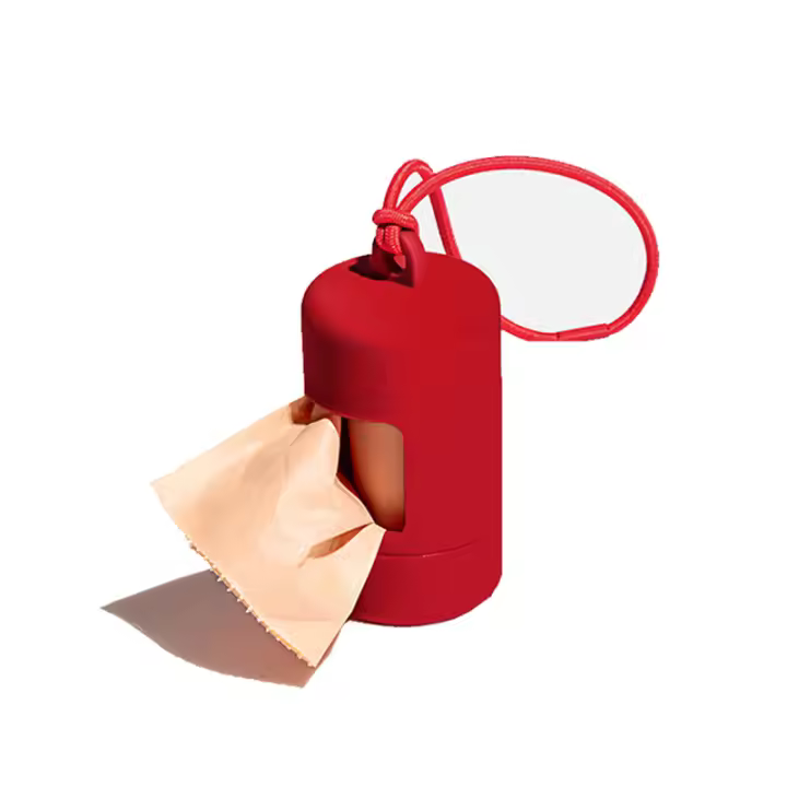 Porta Bolsas De Excremento Para Perros Dispensador De Basura Para Mascotas Elegante Y Portátil Suministros De Limpieza - 1