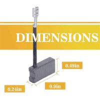 10 piezas de recambio confiables de los cepillos de carbono del paquete 381028-02 compatibles con Dw718/Dws780/Dws717/Dw708 - details 0