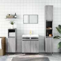 vidaXL Armario de baño madera de ingeniería 58x33x60 cm en color Roble Sonoma/Roble artisan/Madera antigua y más | almacenamiento funcional diseño moderno para baño dormitorio sala - details 6