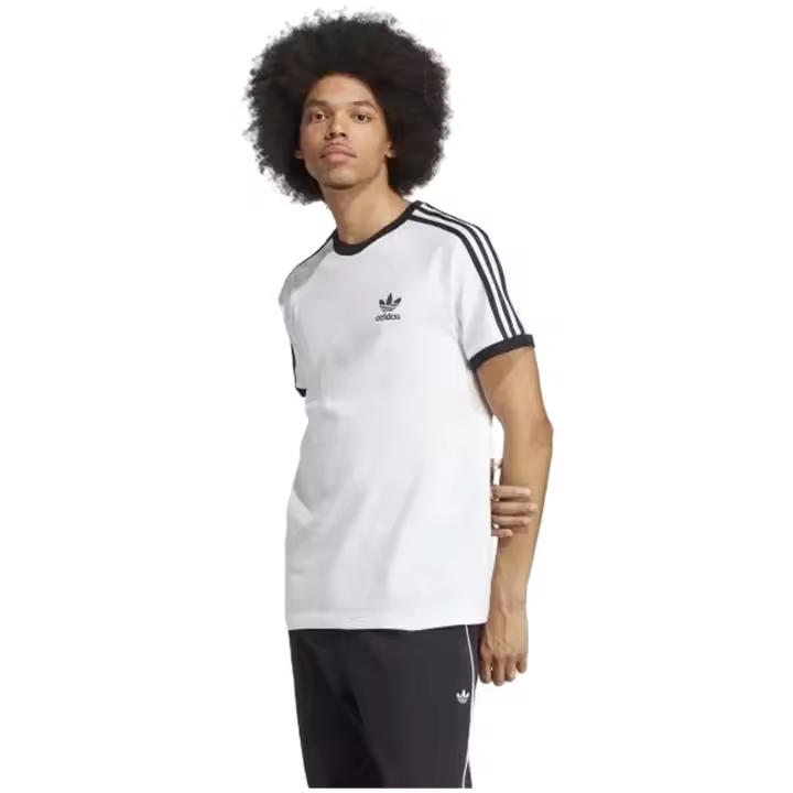 Camiseta de Manga Corta Adidas 3-Stripes para hombre en color blanco - 1