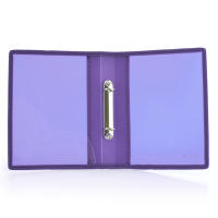 Carpeta Archivadora  - Tamaño A5 - de 2 Anillas Metálicas de 2cm  Bordes Reforzados en Tela a Juego y Bolsillo Interior, 5PP - Tamaño A5  / Cuartilla - 100% ECO by Office Box - details 3