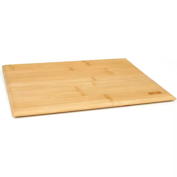 Quttin - Tabla de Cortar y Servir de Bambú 38x30cm – Resistente y Antideslizante - Fácil de Limpiar y Mantener - 1