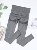 Pantalones De Yoga Sin Costuras Para Mujer Cintura Alta Levantamiento De Glúteos Tallas Grandes Fitness Leggings Activewear Casual - details 4