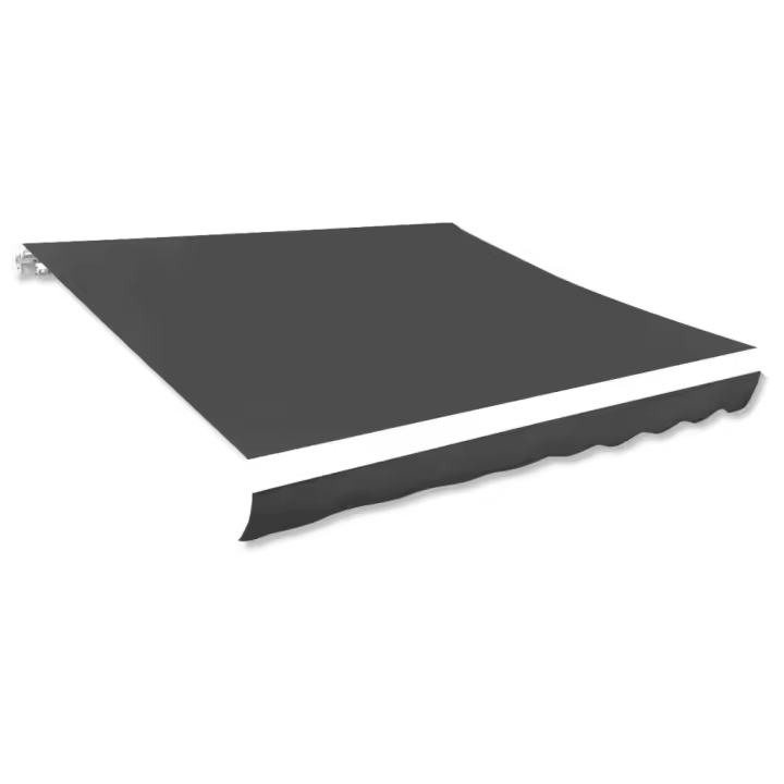 Toldo de lona blanco gris antracita 350x250 cm - 1
