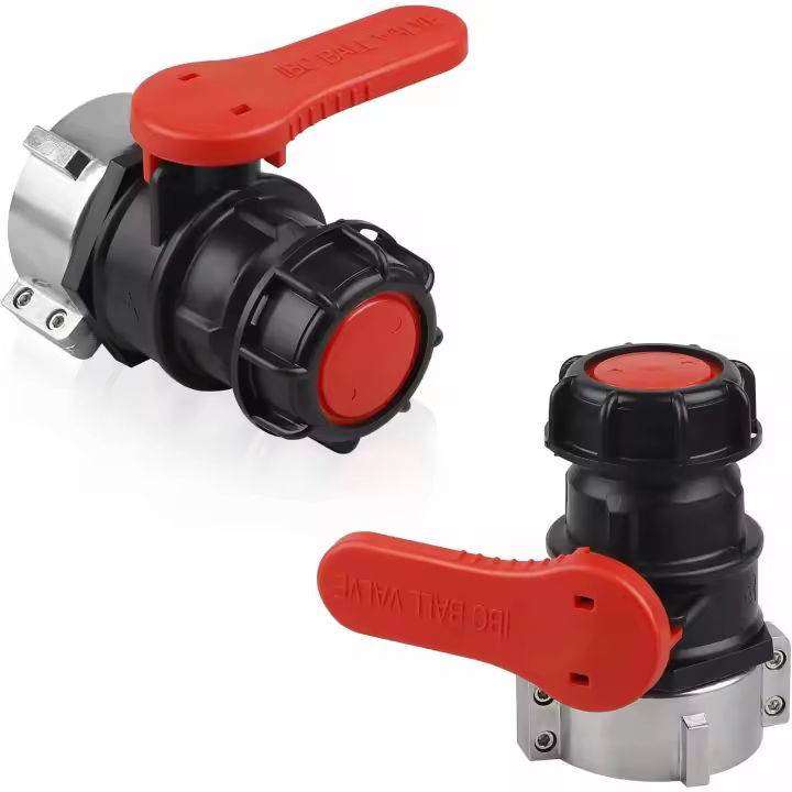 2 Piezas Adaptador Tanque IBC, Válvula Tanque Válvula, Grifo Tanque IBC DN50 (75 mm) - 1