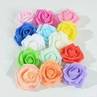 50pcs Rosas Artificiales De PE 6cm Para Decoración De Bodas Y Fiestas En Casa Flores Fake Para Manualidades Y Garlands Colores Variados - details 5