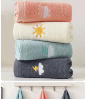 Toalla De Baño De Algodón Suave Y Absorbente Con Patrón Bordado Para Parejas Toalla De Rostro Rectangular Máquina Lavable - details 4