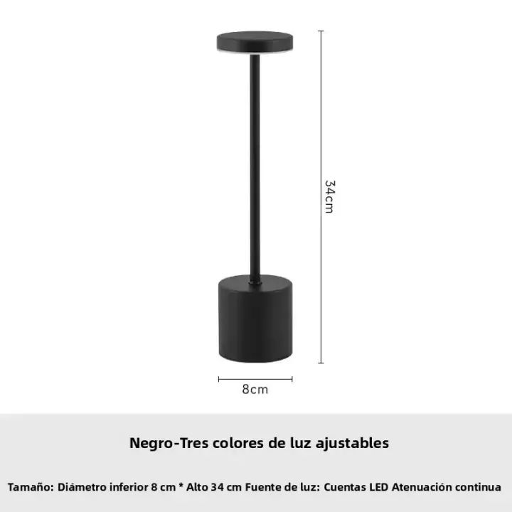 Lámpara De Mesa LED Retro Toque Dimmer Para Decoración De Habitación Comedor Café Estilo Nórdico Sencillo Con Sombrilla De Bolea - 1