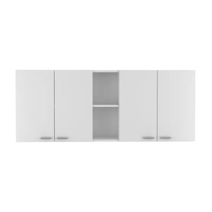 TUHOME  Mueble de Pared Cocina Portofino 150 Blanco Amplio Almacenamiento - 1