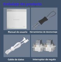 Teclado Mecánico De Juegos E-YOOSO Z82 RGB Con Bluetooth Y Cable 2.4G 3 Modos Para PC Portátil Computadora 82 Teclas - details 12